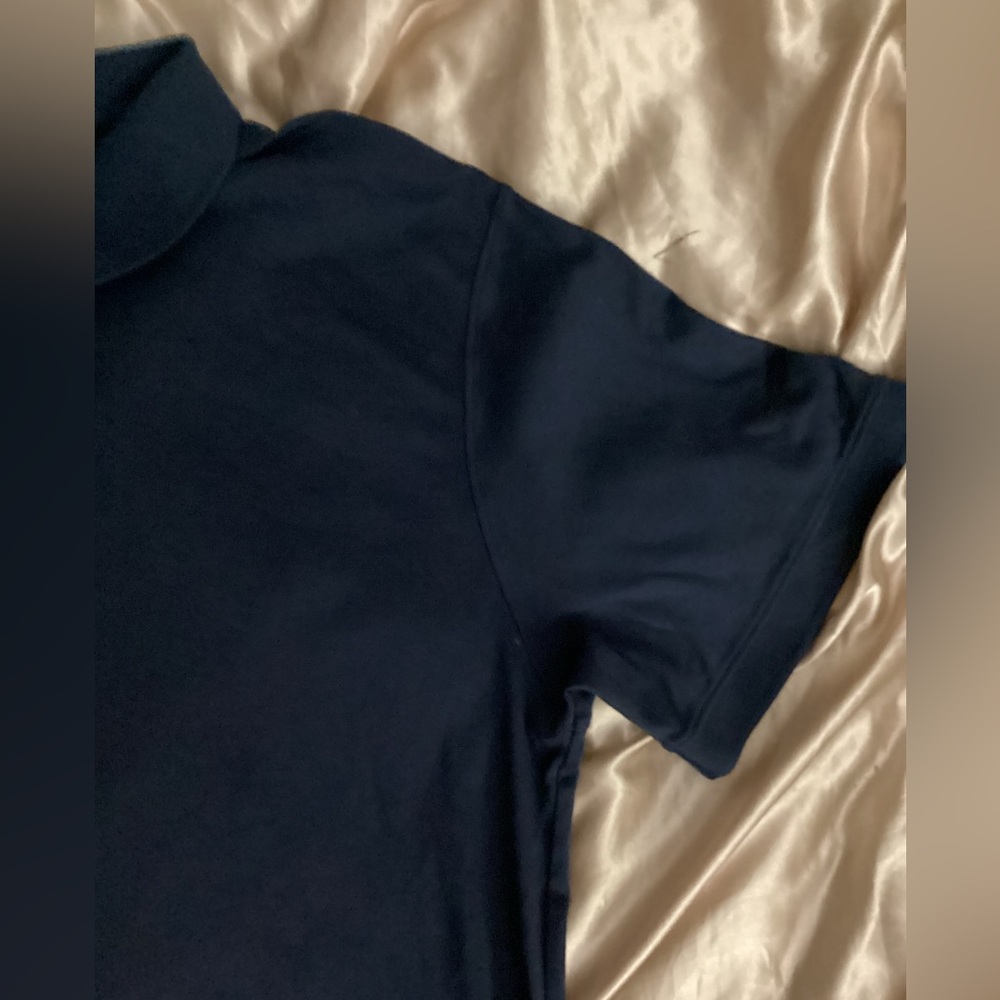 L.L Bean Men’s Short Sleeve Polo Tee Navy Blue 100% Pima Cotton Size XL Tall - Picture 4 of 6